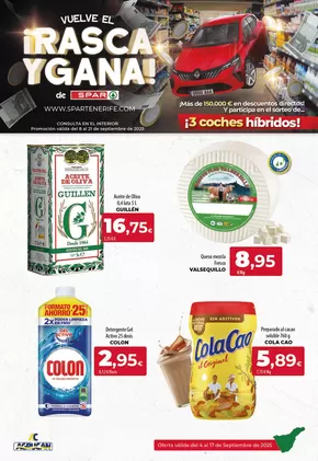 Catálogo Spar Tenerife en Mutxamel | Folleto Spar Tenerife Tenerife | 2025-09-05T00:00:00.000Z - 2025-09-17T00:00:00.000Z