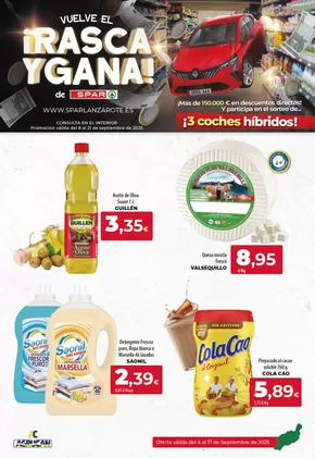 Catálogo SPAR Lanzarote en Las Palmas de Gran Canaria | Oferta válida del 4 al 17 de Septiembre de 2025 | 2025-09-05T00:00:00.000Z - 2025-09-17T00:00:00.000Z