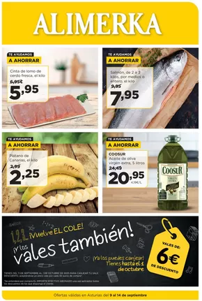 Catálogo Alimerka en El Entrego | Ofertas válidas en Asturias del 9 al 14 de septiembre | 2025-09-09T00:00:00.000Z - 2025-09-14T00:00:00.000Z