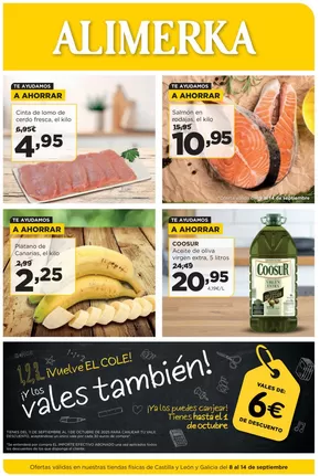 Catálogo Alimerka en Valencia de Don Juan | Ofertas válidas en nuestras tiendas físicas de Castilla y León y Galicia del 8 al 14 de septiembre | 2025-09-08T00:00:00.000Z - 2025-09-14T00:00:00.000Z
