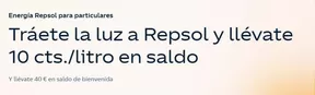 Tráete la luz a Repsol y llévate 10 cts./litro en saldo