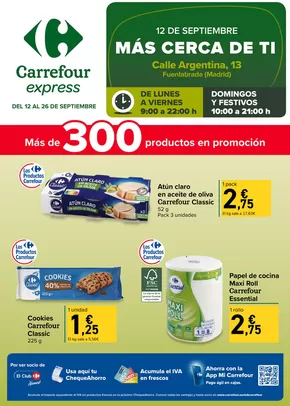Catálogo Carrefour Express en Torre del Mar | Más cerca de ti | 2025-09-12T00:00:00.000Z - 2025-09-26T00:00:00.000Z