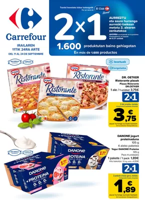 Catálogo Carrefour en Sestao | 2X1 ACUMULA CLUB + 2ªUD. AL -50% | 2025-09-11T00:00:00.000Z - 2025-09-24T00:00:00.000Z