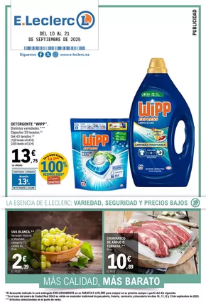 Catálogo E.Leclerc en Vitoria | DEL 10 AL 21 DE SEPTIEMBRE DE 2025 | 2025-09-10T00:00:00.000Z - 2025-09-21T00:00:00.000Z