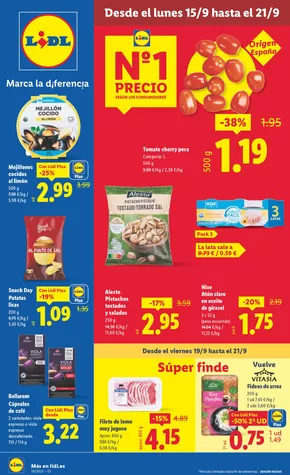 Catálogo Lidl en Escorial | № 1 PRECIO - Ofertas válidas del 15/09 al 21/09 | 2025-09-15T00:00:00.000Z - 2025-09-21T00:00:00.000Z
