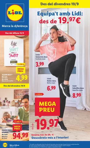 ¡Bazar Lidl! Ofertas válidas del 15/09 al 21/09