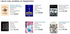 Catálogo Agapea en Ceuta | Libros más vendidos en Septiembre | 2025-09-09T00:00:00.000Z - 2025-09-30T00:00:00.000Z