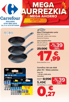 Catálogo Carrefour en Oiartzun | BAZAR- CASA HOGAR | 2025-09-12T00:00:00.000Z - 2025-09-18T00:00:00.000Z
