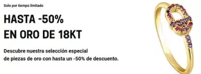 Hasta -50% en oro de 18kt