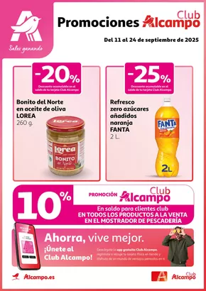 Catálogo Alcampo en Alcalá de Henares | Del 11 al 24 de septiembre de 2025 | 2025-09-12T00:00:00.000Z - 2025-09-24T00:00:00.000Z