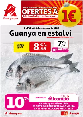 Catálogo Alcampo en Barcelona | Guanya en estalvi | 2025-09-12T00:00:00.000Z - 2025-09-24T00:00:00.000Z