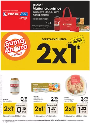 Catálogo Eroski en Valladolid | Tu nuevo EROSKI CITY en Acera Alonso | 2025-09-18T00:00:00.000Z - 2025-09-24T00:00:00.000Z