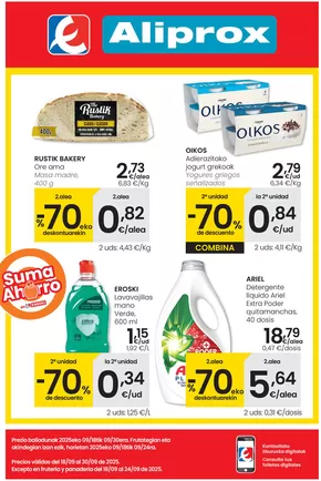 Catálogo Eroski en Donostia-San Sebastián | AUKERA OFERTA Aliprox | 2025-09-18T00:00:00.000Z - 2025-09-30T00:00:00.000Z