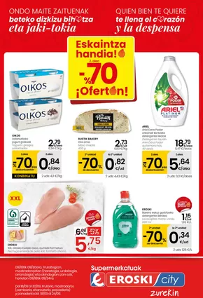 Catálogo Eroski en Lekunberri | ¡OFERTÓN! Eskaintza handia! 2a alea -70% SUPERMERCADOS EROSKI | 2025-09-18T00:00:00.000Z - 2025-09-30T00:00:00.000Z