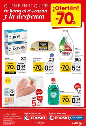 Catálogo Eroski en Haro | ¡OFERTÓN! 2a unidad -70% EROSKI | 2025-09-18T00:00:00.000Z - 2025-09-30T00:00:00.000Z