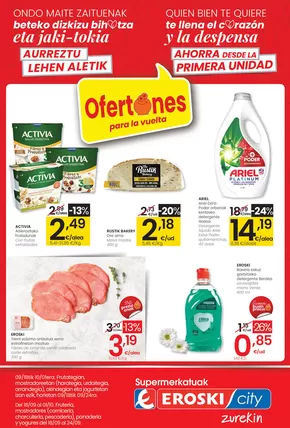 Catálogo Eroski en Barakaldo | Ofertones para la vuelta EROSKI CITY | 2025-09-18T00:00:00.000Z - 2025-10-01T00:00:00.000Z