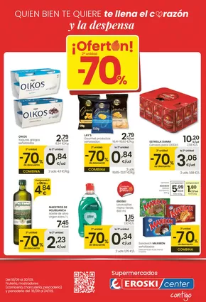 Catálogo Eroski en Palma de Mallorca | ¡OFERTÓN! 2a unidad -70% Mercat | 2025-09-18T00:00:00.000Z - 2025-10-01T00:00:00.000Z