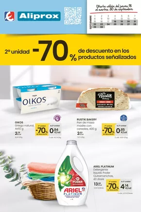 Catálogo Eroski en Padrón |  2a unidad -70% | 2025-09-18T00:00:00.000Z - 2025-09-30T00:00:00.000Z