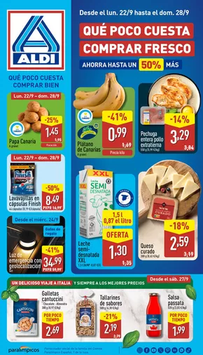Catálogo ALDI en Arrecife | Qué poco cuesta comprar bien | 2025-09-22T00:00:00.000Z - 2025-09-28T00:00:00.000Z