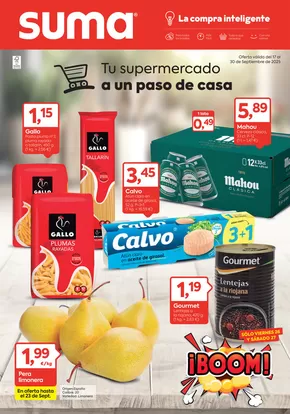 Catálogo Suma Supermercados en Santa Eulàlia de Riuprimer | Tu supermercado a un paso de casa | 2025-09-17T00:00:00.000Z - 2025-09-30T00:00:00.000Z