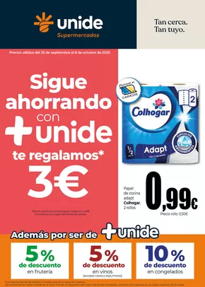 Catálogo Unide Supermercados en Córdoba | Sigue Ahorran con UNIDE Supermercados Canarias | 2025-09-25T00:00:00.000Z - 2025-10-08T00:00:00.000Z
