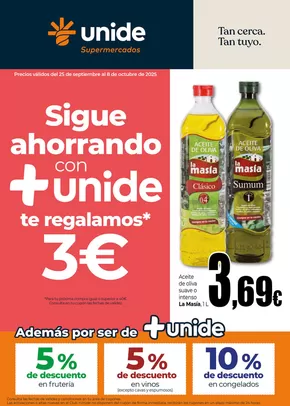 Catálogo Unide Supermercados en  | Sigue Ahorrando con UNIDE Supermercados  | 2025-09-25T00:00:00.000Z - 2025-10-08T00:00:00.000Z
