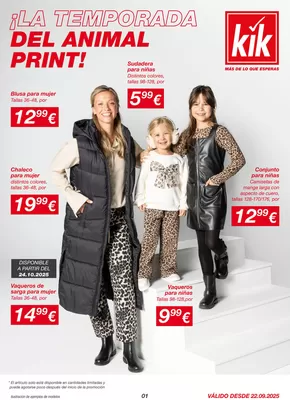 Catálogo KIK | La temporada del animal print! | 2025-09-22T00:00:00.000Z - 2025-09-28T00:00:00.000Z