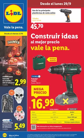 Catálogo Lidl | ¡Bazar Lidl! Ofertas válidas del 29/09 al 05/10 | 2025-09-29T00:00:00.000Z - 2025-10-05T00:00:00.000Z