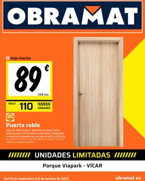Catálogo Obramat | Del 19 de septiembre al 6 de octubre de 2025 | 2025-09-23T00:00:00.000Z - 2025-10-06T00:00:00.000Z