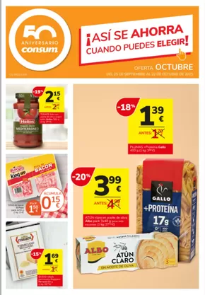 Catálogo Consum en Novelda | ¡Así Se Ahorra Cuando Puedes Elegir! | 2025-09-25T00:00:00.000Z - 2025-10-22T00:00:00.000Z