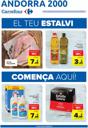 Preus vàlids del 25 de setembre al 15 d’octubre del 2025