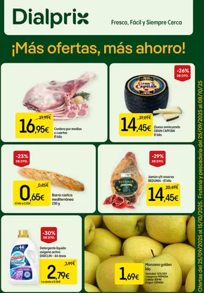 Catálogo Dialprix en Gandia | ¡Más ofertas, más ahorro! | 2025-09-26T00:00:00.000Z - 2025-10-15T00:00:00.000Z