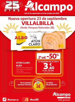 Catálogo Alcampo | Del 23 de septiembre al 8 de octubre de 2025 | 2025-09-26T00:00:00.000Z - 2025-10-08T00:00:00.000Z