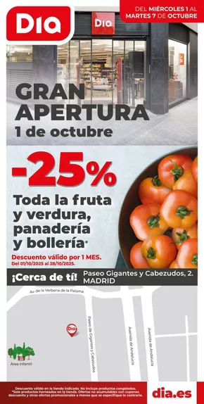 Catálogo Dia en Madrid | Gran apertura Dia del 01/10 al 07/10 | 2025-10-01T00:00:00.000Z - 2025-10-07T00:00:00.000Z