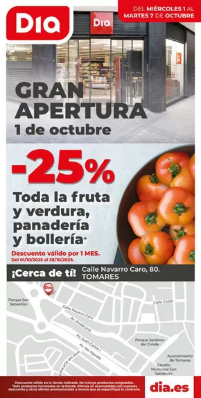 Catálogo Dia en Tomares | Gran apertura Dia del 01/10 al 07/10 | 2025-10-01T00:00:00.000Z - 2025-10-07T00:00:00.000Z