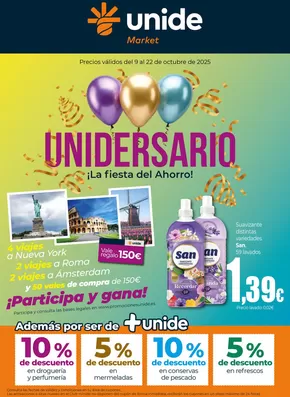 Catálogo Unide Market en Arnuero | ¡La fiesta del ahorro! UNIDE Market Canarias | 2025-10-09T00:00:00.000Z - 2025-10-22T00:00:00.000Z