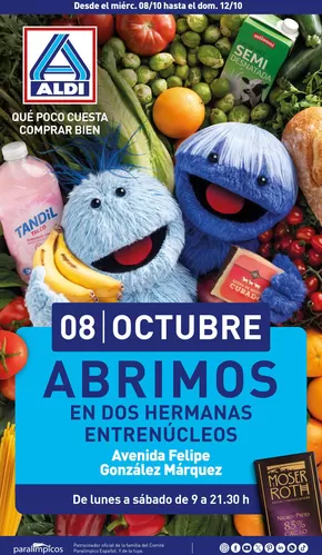 Catálogo ALDI en Sevilla | ABRIMOS  | 2025-10-08T00:00:00.000Z - 2025-10-12T00:00:00.000Z