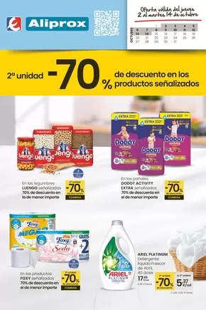 Catálogo Eroski en Huesca |  2a unidad -70% | 2025-10-02T00:00:00.000Z - 2025-10-14T00:00:00.000Z