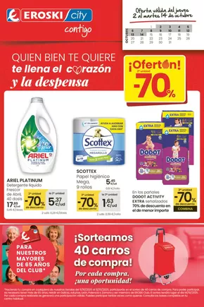 Catálogo Eroski en Huesca | ¡Ofertón! 2a unidad -70% | 2025-10-02T00:00:00.000Z - 2025-10-14T00:00:00.000Z