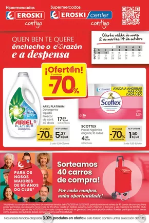 Catálogo Eroski en Pontevedra | ¡Ofertón! 2a unidade -70% | 2025-10-02T00:00:00.000Z - 2025-10-14T00:00:00.000Z