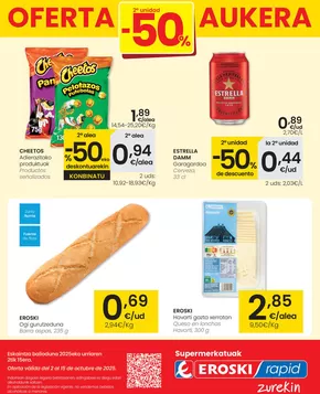 Catálogo Eroski en Pasaia | ¡OFERTÓN! 2a unidad -50% | 2025-10-02T00:00:00.000Z - 2025-10-14T00:00:00.000Z