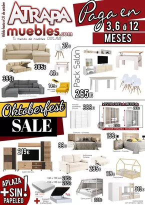 Catálogo ATRAPAmuebles | Oktoberfest SALE | 2025-10-01T00:00:00.000Z - 2025-10-31T00:00:00.000Z