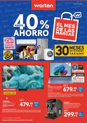 Catálogo Worten en Herrera de Pisuerga | Hasta 40% Ahorro | 2025-09-30T00:00:00.000Z - 2025-10-06T00:00:00.000Z