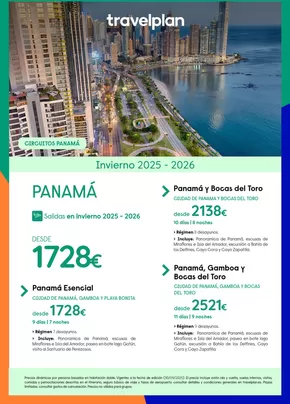 Catálogo Travelplan en Gandia | Travelplan Panama | 2025-10-01T00:00:00.000Z - 2026-01-31T00:00:00.000Z