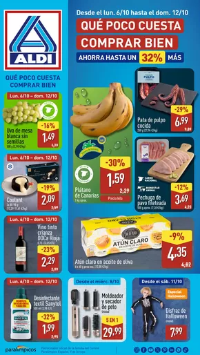 Catálogo ALDI en Gibraltar | Qué poco cuesta comprar bien | 2025-10-06T00:00:00.000Z - 2025-10-12T00:00:00.000Z