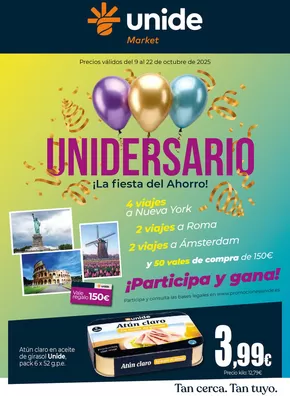 Catálogo Unide Market en Arnuero | ¡La fiesta de ahorro! UNIDE Market Península | 2025-10-09T00:00:00.000Z - 2025-10-22T00:00:00.000Z