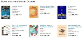 Catálogo Agapea en Manzanares | Libros más vendidos en Octubre | 2025-10-01T00:00:00.000Z - 2025-10-31T00:00:00.000Z