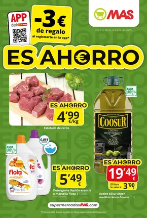 Catálogo Supermercados MAS en Sevilla | Es Ahorro | 2025-10-02T00:00:00.000Z - 2025-10-30T00:00:00.000Z