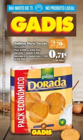 Catálogo Gadis en Ourense | Hai Moito De Ti No Produto Local | 2025-10-02T00:00:00.000Z - 2025-10-08T00:00:00.000Z