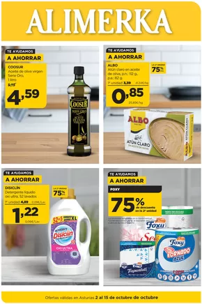 Catálogo Alimerka en Gijón | Ofertas válidas del 2 al 15 de octubre | 2025-10-02T00:00:00.000Z - 2025-10-15T00:00:00.000Z